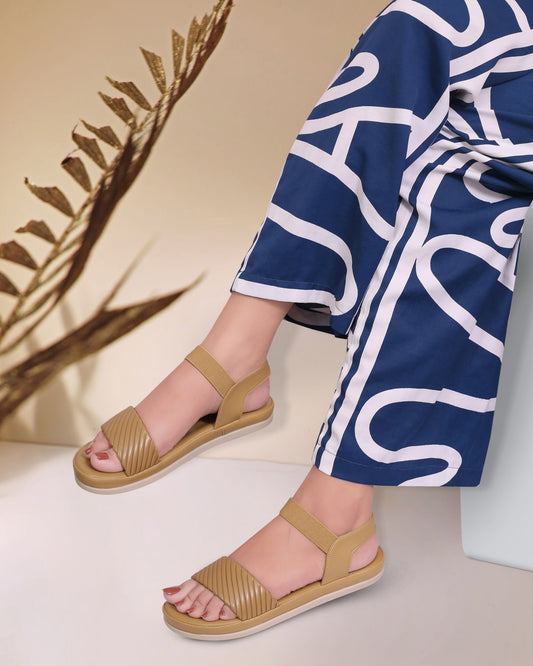 Quilted Slingback Comfort Sandals